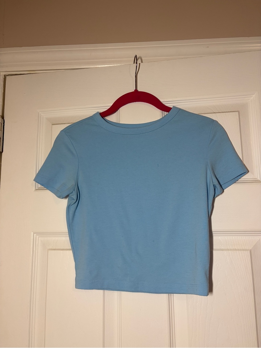 Wild Fable Light Blue Cropped Tee